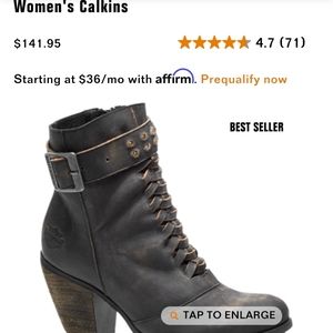 Harley Davidson Calkins ankle boots